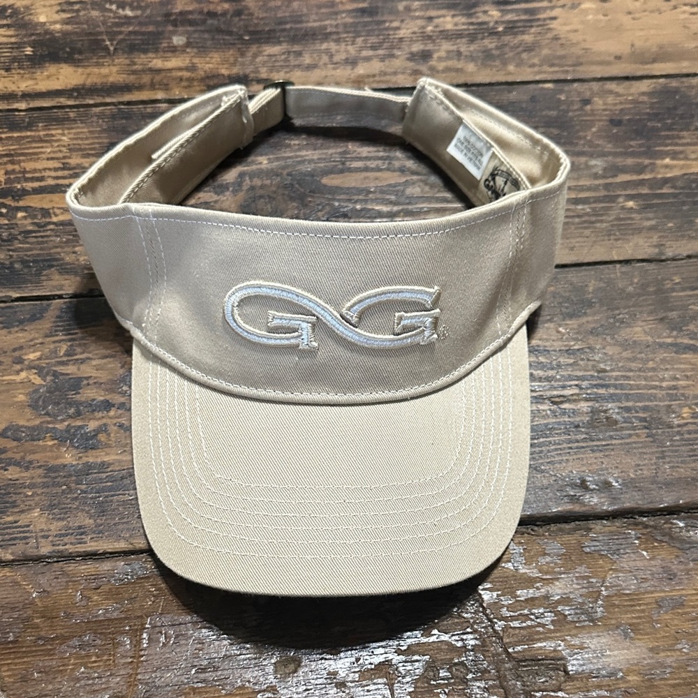 GG Embroidered Men's Visor - Beige
